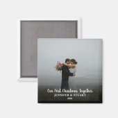 Creëer je eigen eerste kerstfeest met foto magneet (Voorkant / Achterkant)