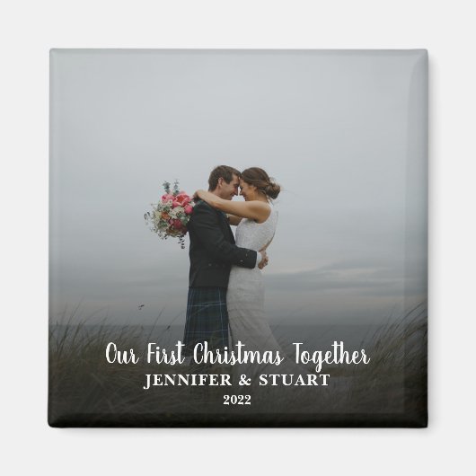 Creëer je eigen eerste kerstfeest met foto magneet (Voorkant)