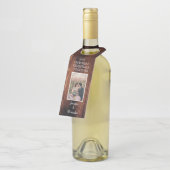 Creëer je eigen eerste kerstfeest samen foto flessenhanger (Schuin)