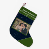 Creëer je eigen eerste kerstfeest samen foto kleine kerstsok (Voorkant (Hangend))