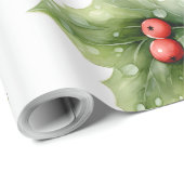 Creëer je eigen elegante Red Holly Cadeaupapier (Rol Hoek)