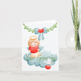 Creëer Je eigen engel van liefde Kerstmis Feestdagen Kaart