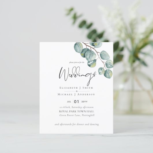 Creëer Je eigen Eucalyptus Greenery Wedding (Staand voorkant)