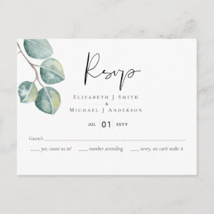 Creëer Je eigen Eucalyptus Greenery Wedding Briefkaart