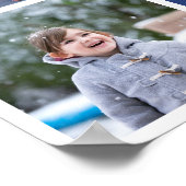 Creëer Je eigen familie Foto Collage Holiday Poster (Hoek)