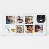 Creëer je eigen familie liefde 6 Foto collage Case-Mate iPhone Case (Achterkant (horizontaal))