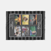 Creëer je eigen familiefogramnaam voor collage fleece deken (Voorkant (Horizontaal))