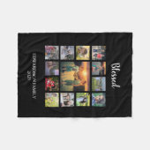 Creëer je eigen familiefogramnaam voor collage fleece deken (Voorkant (Horizontaal))