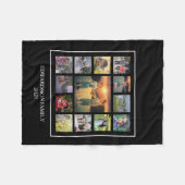 Creëer je eigen familiefogramnaam voor collage fleece deken (Voorkant (Horizontaal))