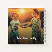 Creëer je eigen familiefoillage uniek goud notitieboek (Achterkant)