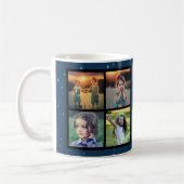 Creëer je eigen familiefoto collage kerst koffiemok (Links)