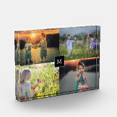 Creëer je eigen familiefoto collage monogramma fotoblokken (Links)