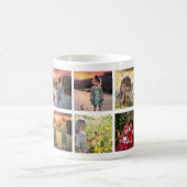 Creëer je eigen familiefoto collage monogramma koffiemok (Center)