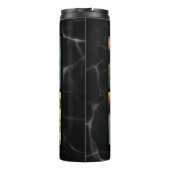 Creëer je eigen familiefoto collage monogramma thermosbeker (Achterkant)