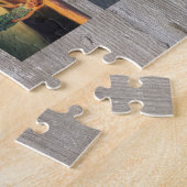 Creëer je eigen familiefoto collage puzzle legpuzzel (Zijkant)