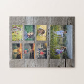 Creëer je eigen familiefoto collage puzzle legpuzzel (Horizontaal)