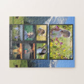 Creëer je eigen familiefoto collage puzzle legpuzzel (Horizontaal)