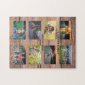 Creëer je eigen familiefoto collage puzzle legpuzzel (Horizontaal)