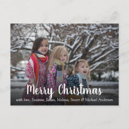 Creëer je eigen familiefoto Merry Kerstry Feestdagenkaart