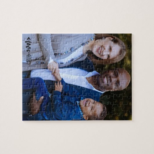 Creëer je eigen familiefoto puzzel legpuzzel (Horizontaal)