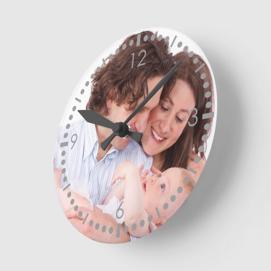 Creëer je eigen familiefoto ronde klok (Hoek)