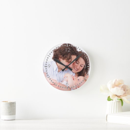 Creëer je eigen familiefoto ronde klok (Huis)