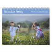 Creëer je eigen familiefoto, uniek jaarkalender kalender (Hoes)