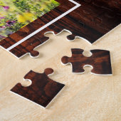 Creëer je eigen familiekollage uniek legpuzzel (Zijkant)