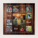 Creëer je eigen familiekollage uniek legpuzzel<br><div class="desc">Creëer je eigen familiefoiliteitscript en een monogrammed puzzel. Voeg uw eigen persoonlijke foto's,  tekst,  citaten,  monogram toe om te personaliseren.</div>