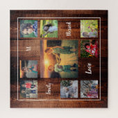Creëer je eigen familiekollage uniek legpuzzel (Verticaal)