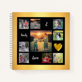 Creëer je eigen familiekollage uniek notitieboek