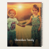 Creëer je eigen familiekollage uniek planner (Achterkant)