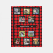 Creëer je eigen familienaam voor foto collage fleece deken (Voorkant)