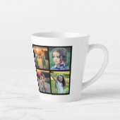 Creëer je eigen familienaam voor foto collage latte mok (Rechts)