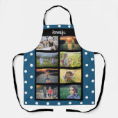 Creëer je eigen familienaam voor foto-collage schort (Voorkant)