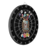 Creëer je eigen feestelijke zomertijd dartbord (Voorkant Links)