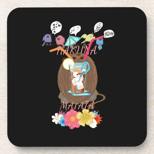 Creëer je eigen feestelijke zomertijd drankjes onderzetter (Voorkant)