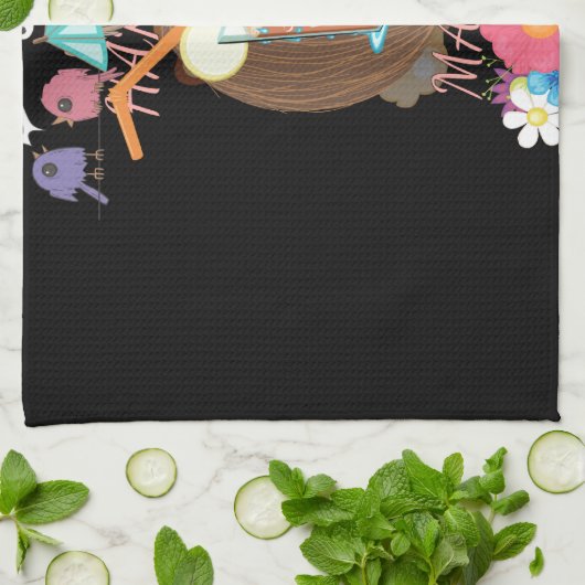 Creëer je eigen feestelijke zomertijd theedoek (Gevouwen)