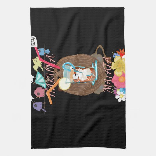 Creëer je eigen feestelijke zomertijd theedoek (Verticaal)