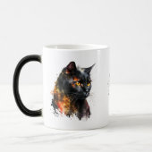 Creëer Je eigen Fiery Black Cat Magische Mok (Links)