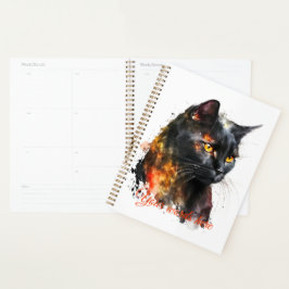 Creëer Je eigen Fiery Black Cat Planner