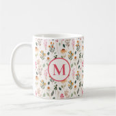 Creëer je eigen Floral Monogram op maat Koffiemok (Links)