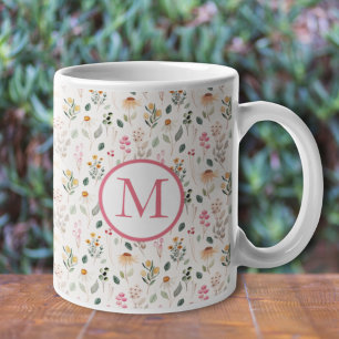Creëer je eigen Floral Monogram op maat Koffiemok