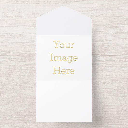 Custom All-in-One Folie uitnodiging, Foil Color: Goud, (Binnenkant)