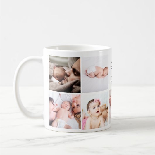 Creëer Je eigen foto Collage 1e vaderdag Koffiemok (Links)