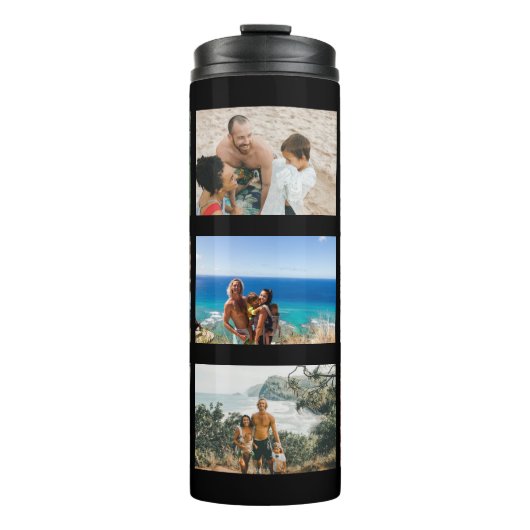 Creëer je eigen foto-collage 9 foto's thermosbeker (Voorkant)