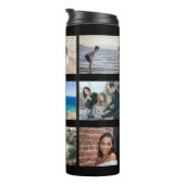 Creëer je eigen foto-collage 9 foto's thermosbeker (Geroteerd rechts)