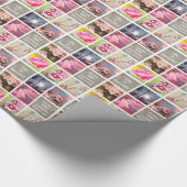 Creëer Je eigen foto-collage Birthday Cadeaupapier (Hoek)