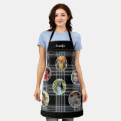 Creëer je eigen foto collage buffalo plaid schort (Gedragen)