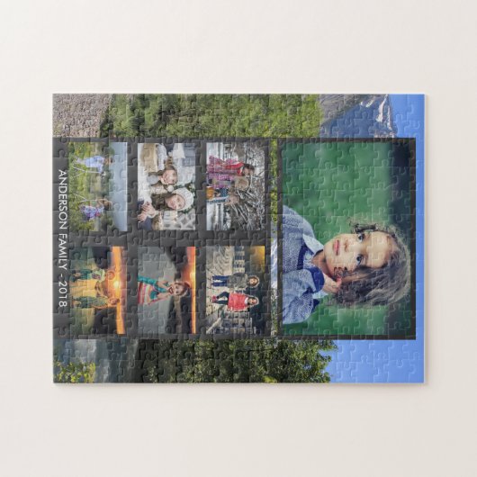 Creëer je eigen foto-collage legpuzzel (Horizontaal)